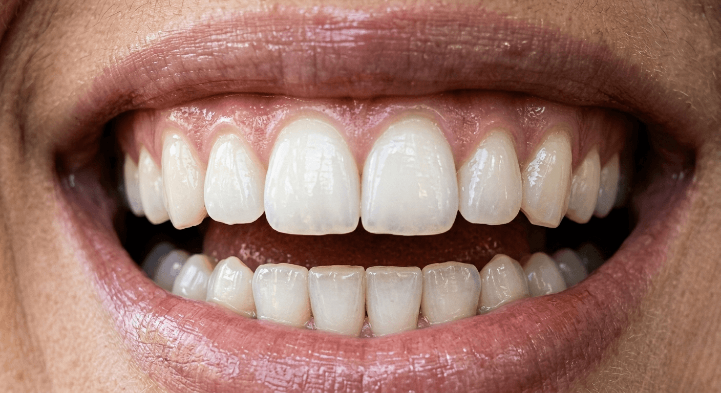 After teeth whitening treatment – bright white smile result at SAI VIHAN Dental Clinic Salem Tamil Nadu